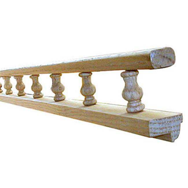 Omega Npsprl Wl O Wood Gallery Rails With .25 In. Wrap Around Lip - Red Oak
