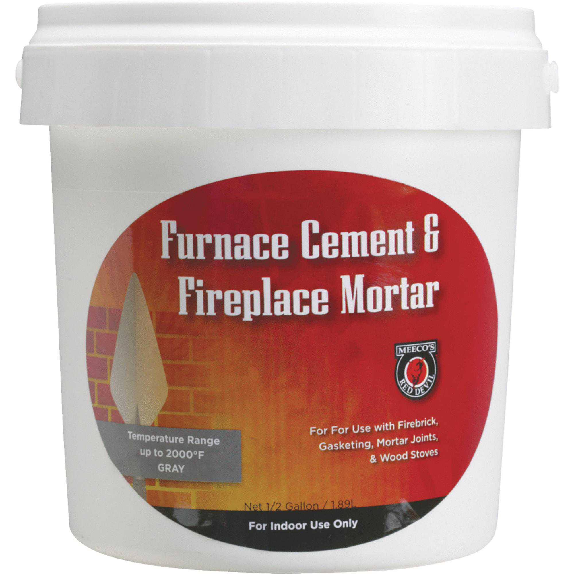 Meeco's Red Devil Furnace Cement & Fireplace Mortar