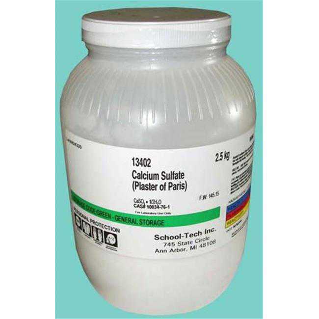 Olympia Sports 13402 Calcium Sulfate - plaster of paris powder - 2.5kg