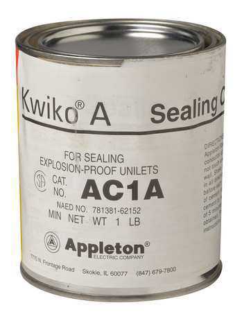 APPLETON ELECTRIC AC1F01-A Sealing Cement, 16 oz., Carton