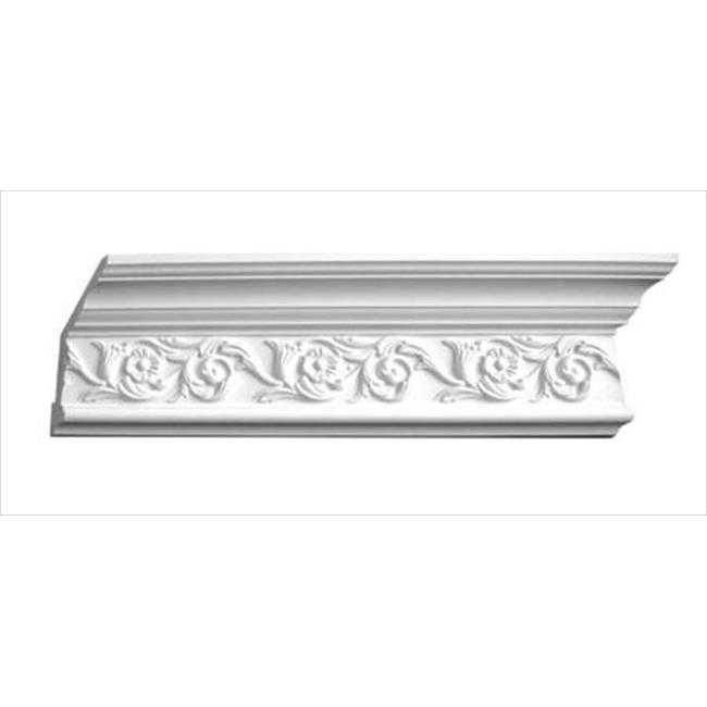 American Pro Decor 5APD10082 94.5 x 5.5 in. Floral Crown Moulding