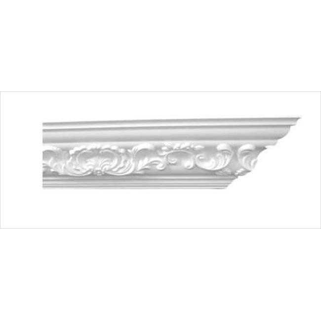 American Pro Decor 5APD10087 94.5 x 4.5 in. Floral Crown Moulding