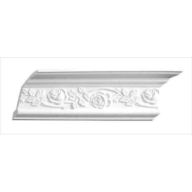 American Pro Decor 5APD10089 94.5 x 5.5 in. Floral Crown Moulding