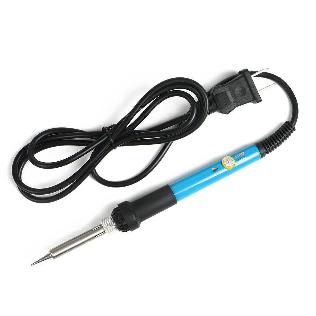 110V/220V 60W Adjustable Temperature Electronic Soldering Iron Kit Set Welding Tools with Carrying Bag US plug