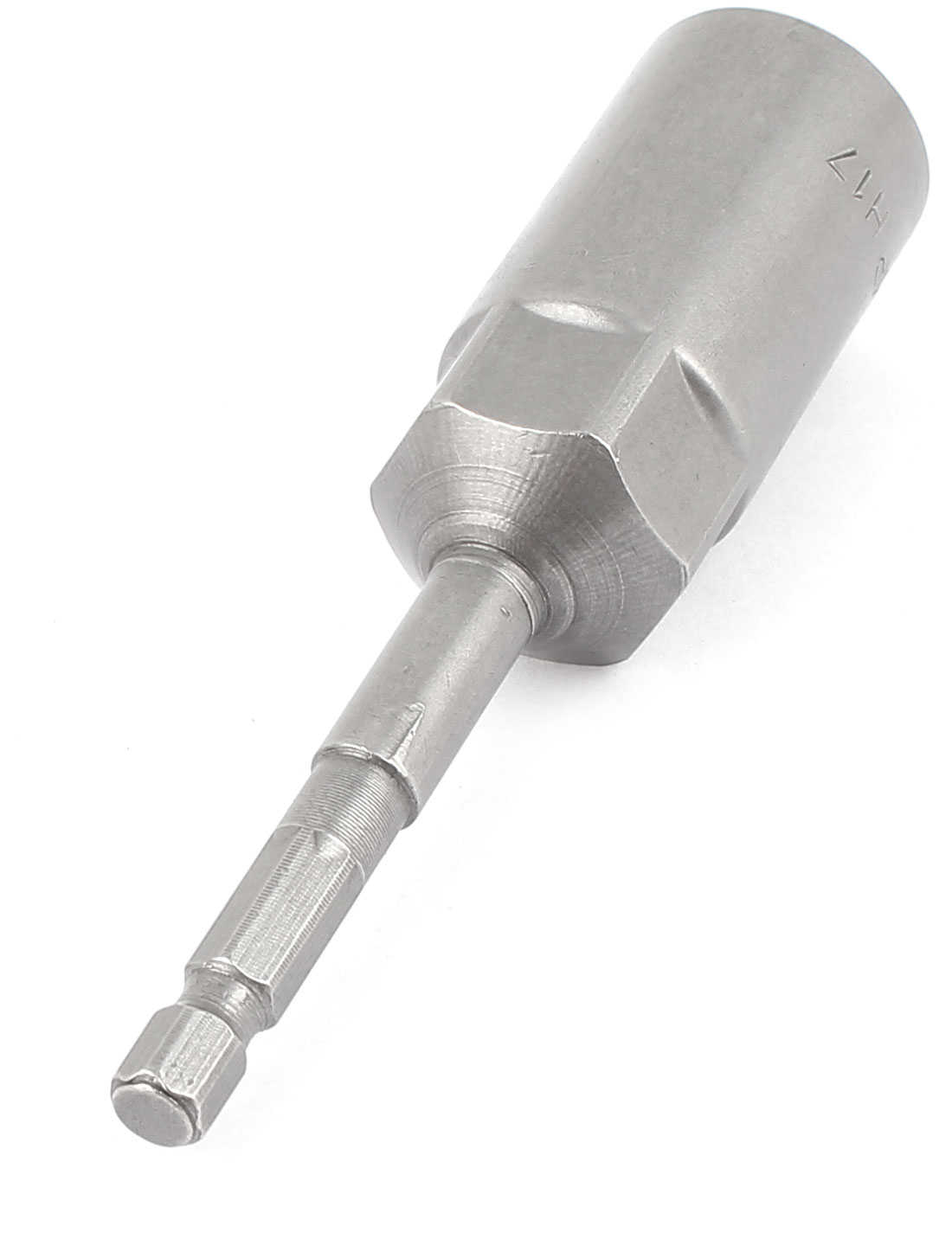 Unique Bargains 4' Length 17mm Hex Socket Nut Setters Driver Bit Power Tool Gray