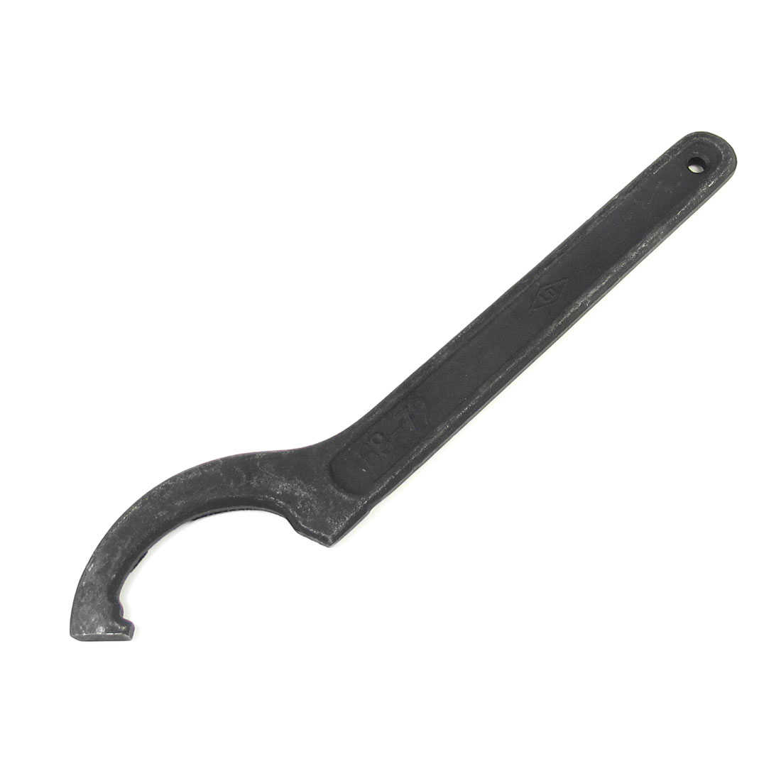Unique Bargains 68mm-72mm Opening Dia Carbon Steel Hook Spanner Wrench Black 235mm x 30mm