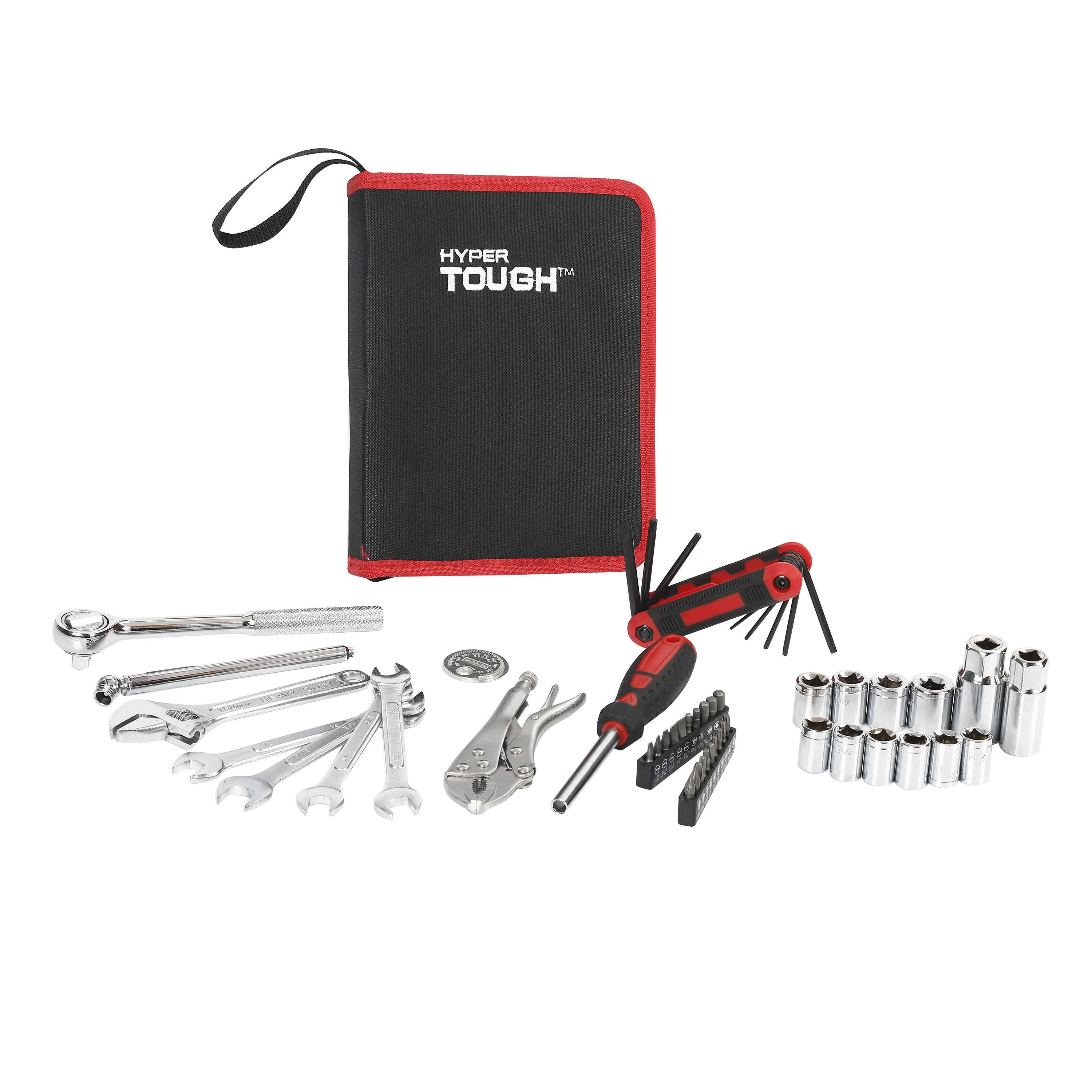 Hyper Tough Ht 51-piece Auto And Motorcycle Tool Kit