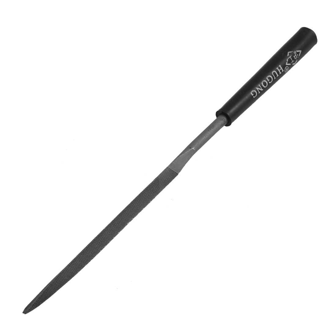 Black Handle 4mm x 165mm Woodworking Triangle Needle Files Tool