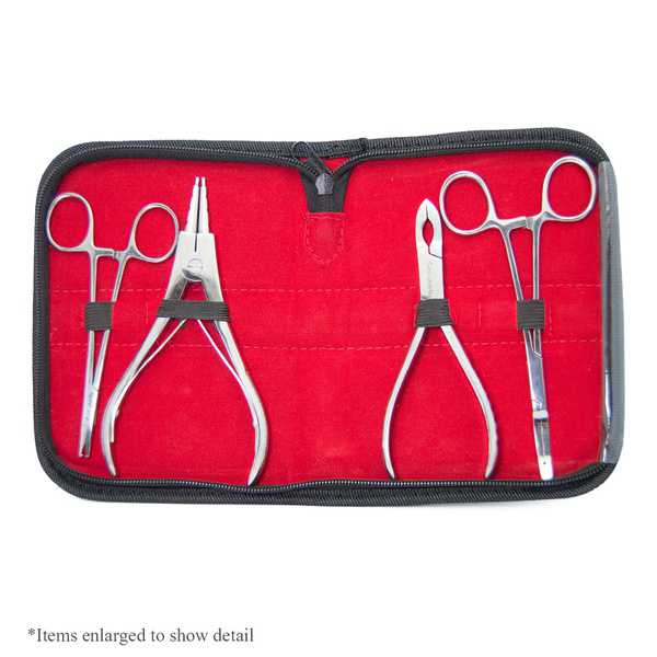 LionGothic Dermal Piercing and Ring Pliers Kit