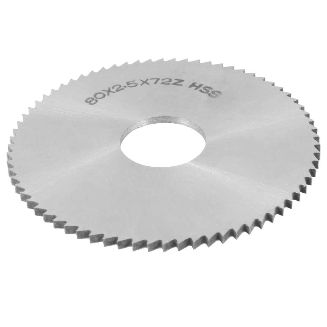 Unique Bargains Unique Bargains 80mm OD 2.5mm Thickness HSS 72T Slitting Saw Blade Cutting Tool