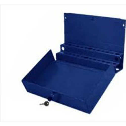 Sunex 8011BL Large Locking Screwdriver/Pry Bar Holder for Service Cart-Blue