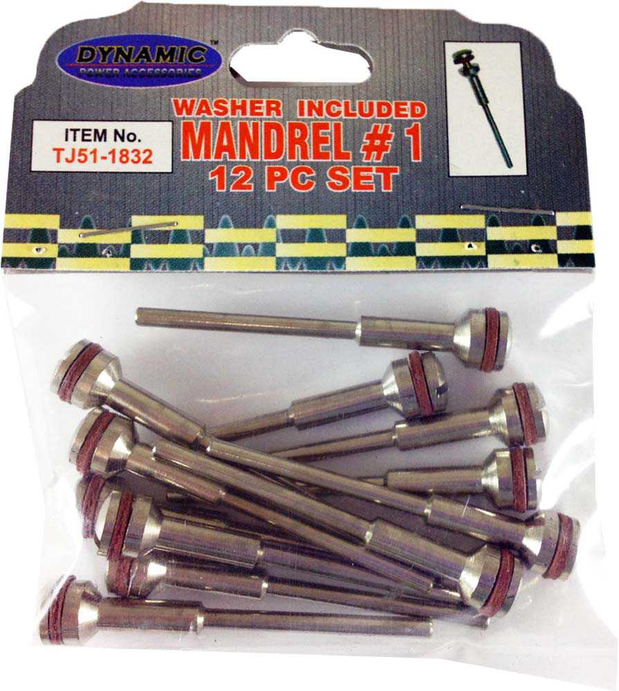 12 Piece Package Of Mandrel #1 With 1/8 Inch Screw And 3/32 Inch Shank