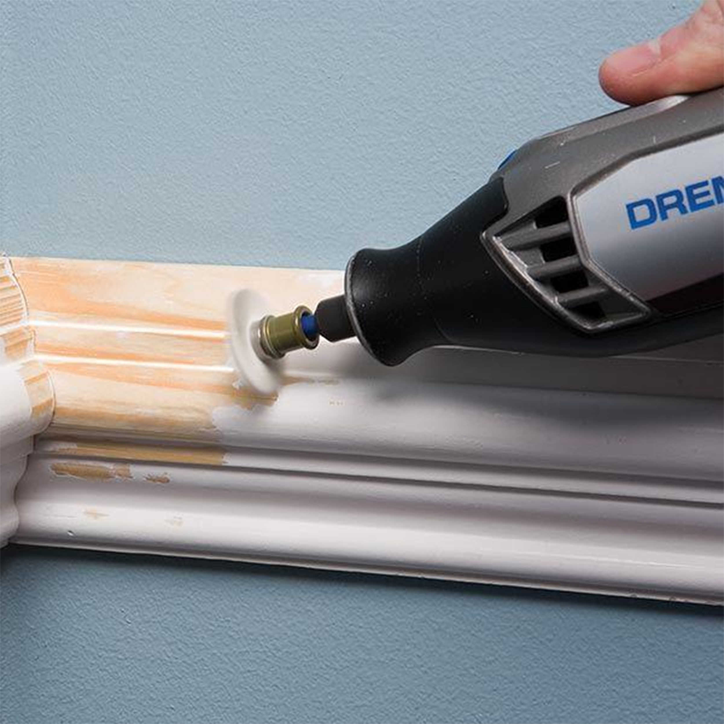Dremel EZ472SA 120-Grit Medium Detail Abrasive Brush for Metal, Wood, Aluminum, and Plastic
