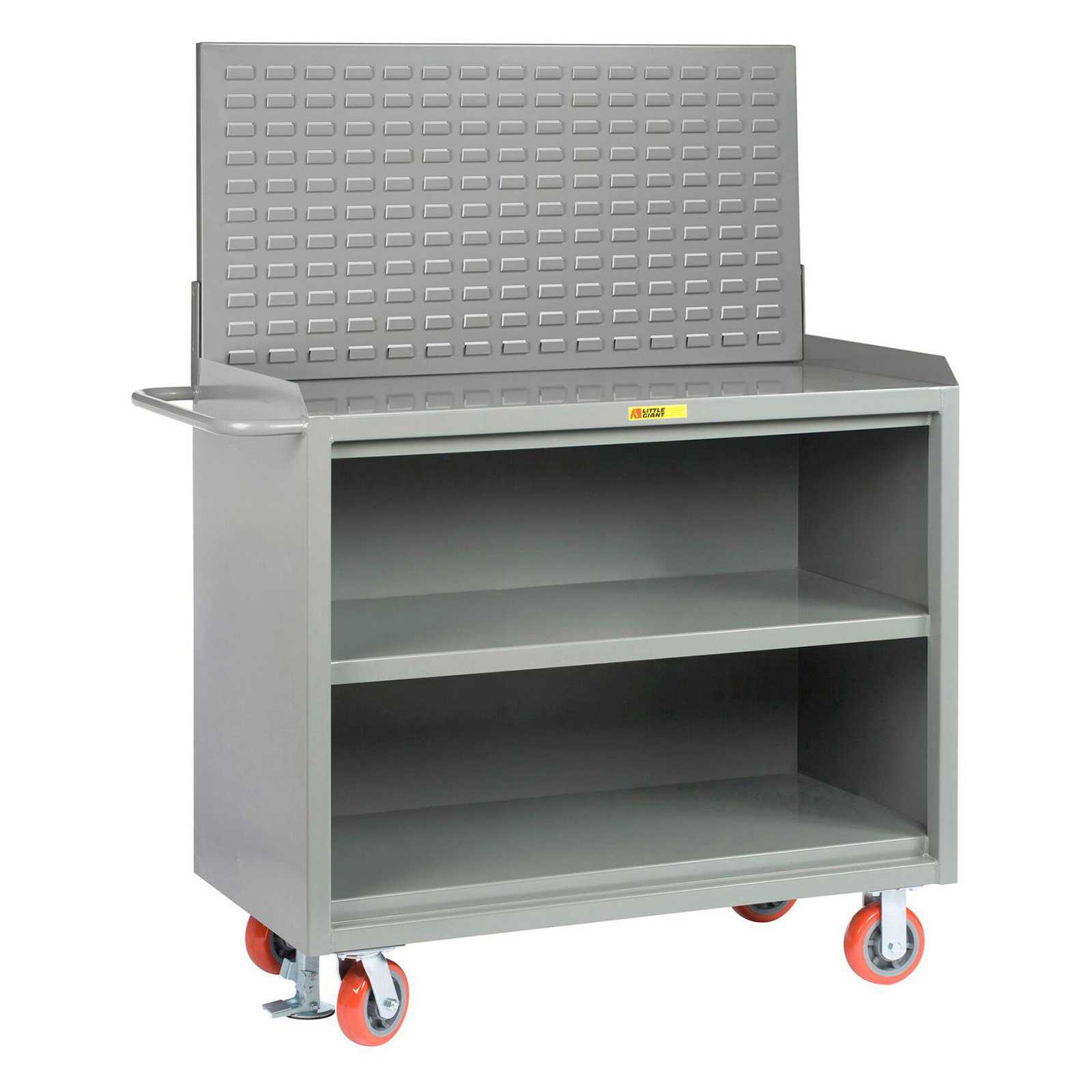 Little Giant 48 in. Mobile Bench Cabinets with Louvered Panel