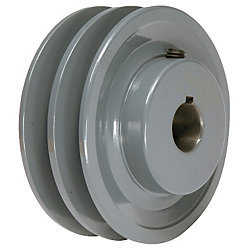 4.75' X 3/4' Double Groove AK Fixed Bore Pulley # 2AK49X3/4