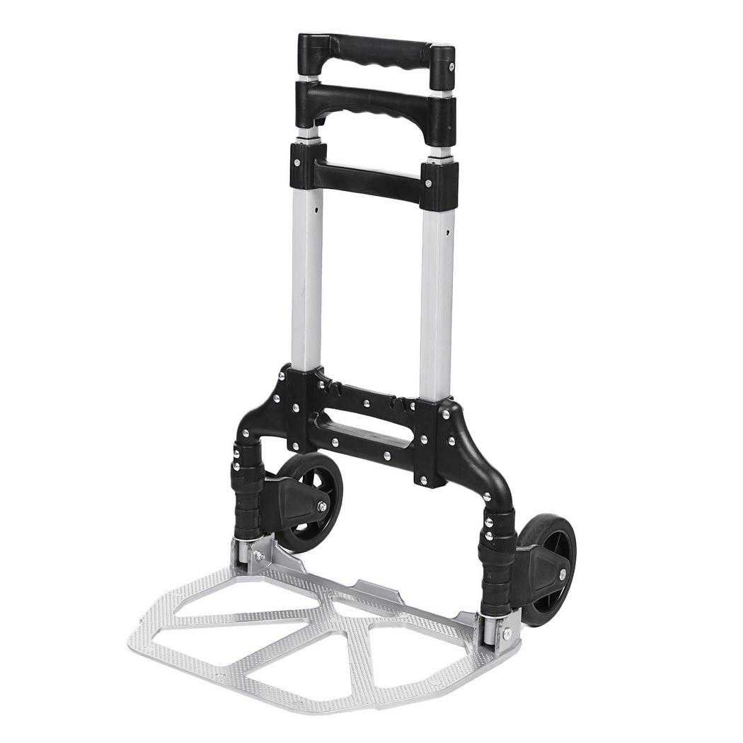 Portable Multi-function Aluminum Folding Hand Truck and Dolly Luggage Carts Travel Trolley up to 150 lbs BETT