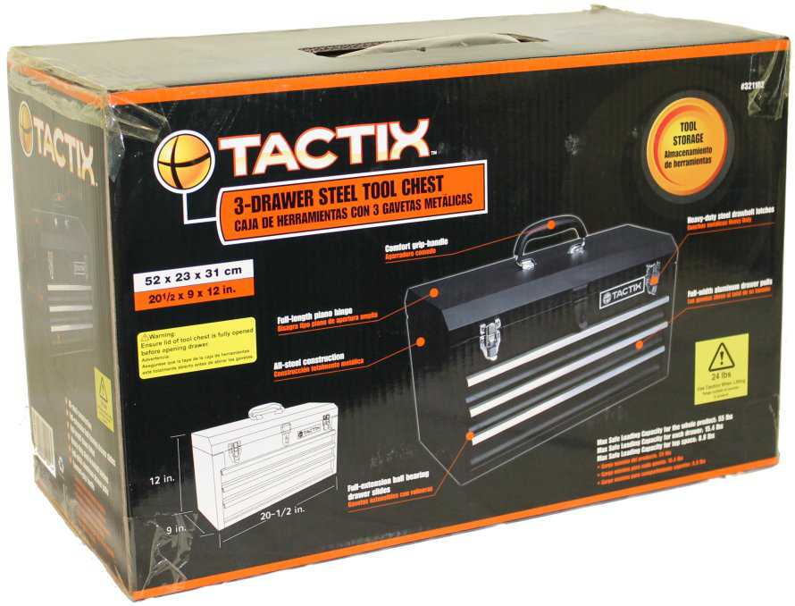 Tactix 3 Drawer Tool Box