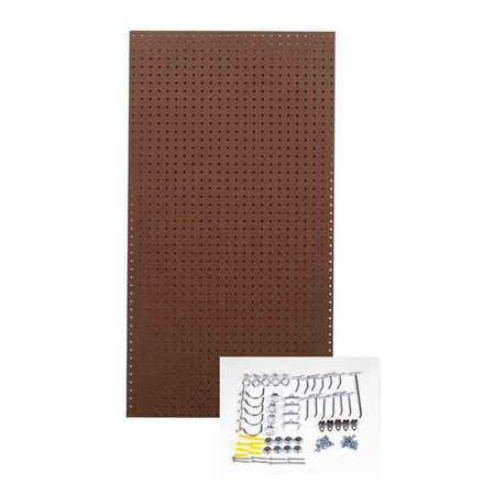 TRITON PRODUCTS TPB-36BRH-Kit Pegboard Kit,Brown,48 in. H,24 in. W G3719366