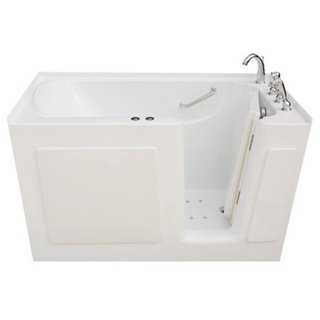 Signature Walk-in White 54 x 30-inch White Whirlpool and Air Combo Bath