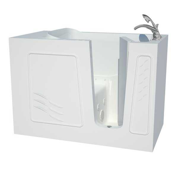 Explorer Series 30x53 Right Drain White Air and Whirlpool Jetted Walk-in Bathtub