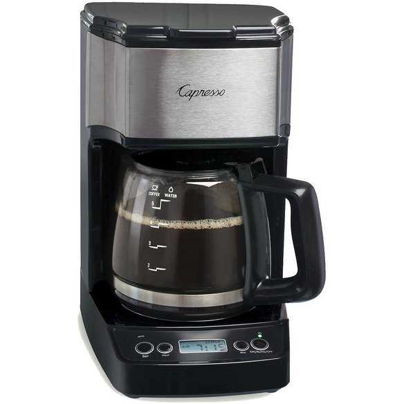 Capresso 426.05 5 Cup Mini Drip Coffeemaker, Black/Silver