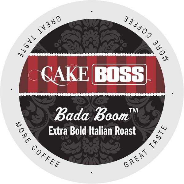 Cake Boss Bada Boom Italian Roast, Extra Dark And Bold, Single Serve Coffee Cups for Keurig K-Cup Brewers 96 Count
